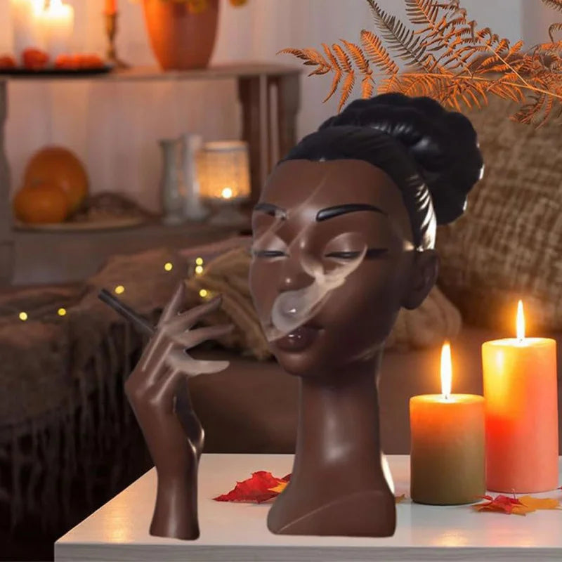 Whisper Smok — Smoking Head Incense Burner 🚬