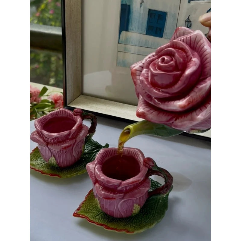Rose Bloom Tea Set 🌺