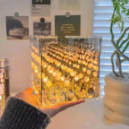Eternal Tulip Mirror Cube Lamp 🌷