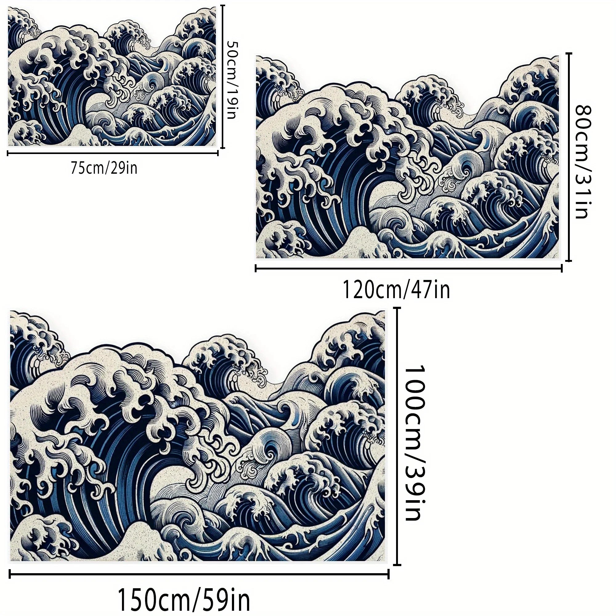 Ocean wave carpet  🌊