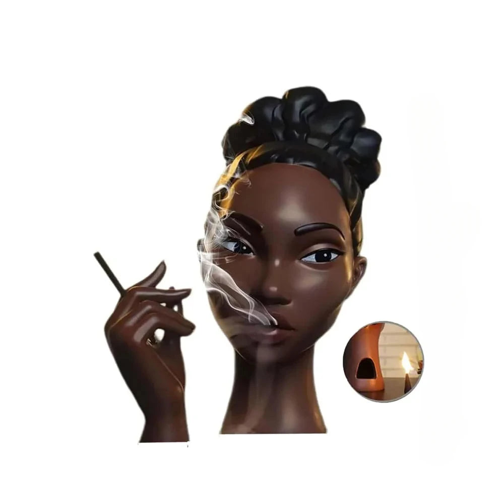 Whisper Smok — Smoking Head Incense Burner 🚬