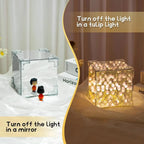 Eternal Tulip Mirror Cube Lamp 🌷