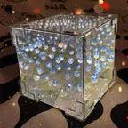 Eternal Tulip Mirror Cube Lamp 🌷